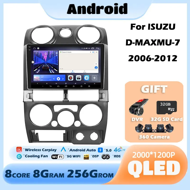 QLED/IPS 9" Android 13 Din Car Radio GPS Stereo Wireless Carplay 4G Wifi For lSUZU D-MAX/MU-7 2006-2012 Multimedia Video Player
QLED/IPS 9" Android 13 Din Car Radio GPS Stereo Wireless Carplay 4G Wifi For lSUZU D-MAX/MU-7 2006-2012 Multimedia Video Player