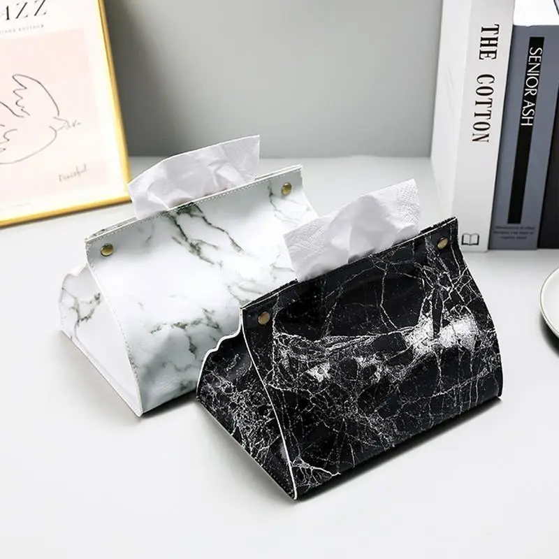 Tissue Box Cover Holder Marble Print Tissue Storage Box PVC Leather Table Decorative Organizer Durable Bathroom Office Supplies
Tissue Box Cover Holder Marble Print Tissue Storage Box PVC Leather Table Decorative Organizer Durable Bathroom Office Supplies