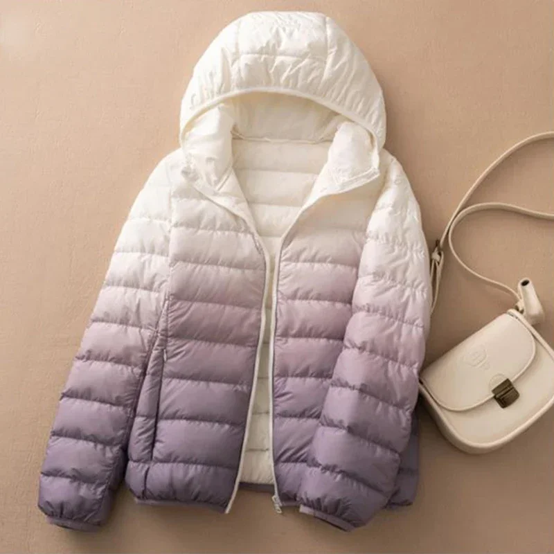 Lagabogy 2023 Winter Women 90% White Duck Down Coat Ultra Light Oversize Puffer Jacket Female Short Hooded Gradient Color Parkas
Lagabogy 2023 Winter Women 90% White Duck Down Coat Ultra Light Oversize Puffer Jacket Female Short Hooded Gradient Color Parkas