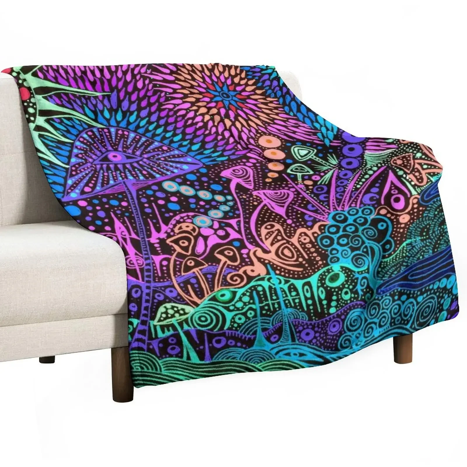 Neon Mushrooms on the Moon Throw Blanket bed plaid Soft Plush Plaid Camping cosplay anime Blankets
Neon Mushrooms on the Moon Throw Blanket bed plaid Soft Plush Plaid Camping cosplay anime Blankets
