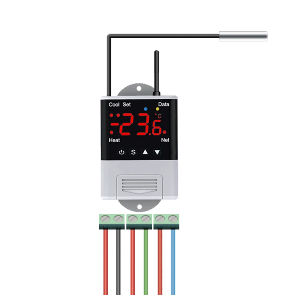 Wireless Digital Temperature Controller DTC2201/DTC1201 Wireless WiFi Temperature Controller Thermostat NTC Sensor
Wireless Digital Temperature Controller DTC2201/DTC1201 Wireless WiFi Temperature Controller Thermostat NTC Sensor