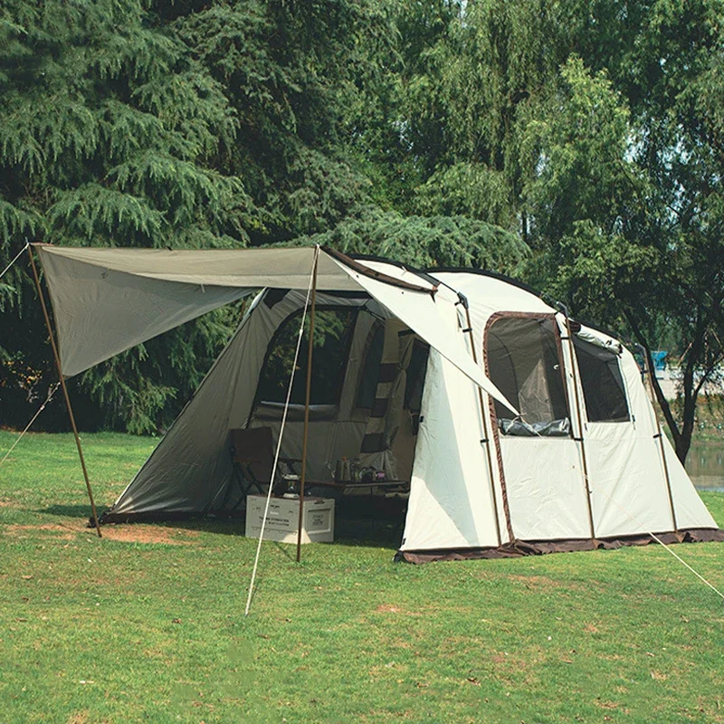 Double Layer Hiking Waterproof Tunnel Tent 5-8 Persons Outdoor Camping 4 Seasons Family Tent
Double Layer Hiking Waterproof Tunnel Tent 5-8 Persons Outdoor Camping 4 Seasons Family Tent