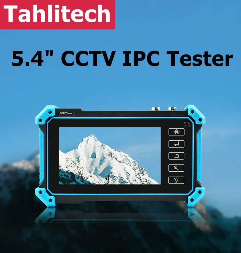 

5.4" CCTV IPC Tester AHD CVI TV SDI Camera Testing 4K IP Camera Tester IPC-5200 Plus PTZ VGA HDMI Input Cable Tracer CCTV Tester
