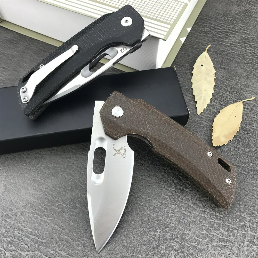 Linen Handle D2 Bearing Folding Knives Multifunctional Tool Pocket Knife Outdoor Camping Gear Tactical Hunting EDC For Gifts
Linen Handle D2 Bearing Folding Knives Multifunctional Tool Pocket Knife Outdoor Camping Gear Tactical Hunting EDC For Gifts