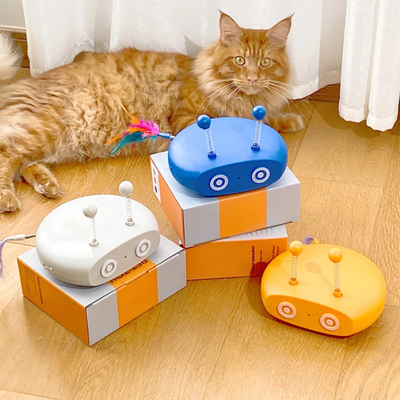 Automatic Interactive Cat Toy USB Charging Self-moving Electronic Training Smart Laser Toy Feather Teaser Kitten Toys for Pets
Automatic Interactive Cat Toy USB Charging Self-moving Electronic Training Smart Laser Toy Feather Teaser Kitten Toys for Pets