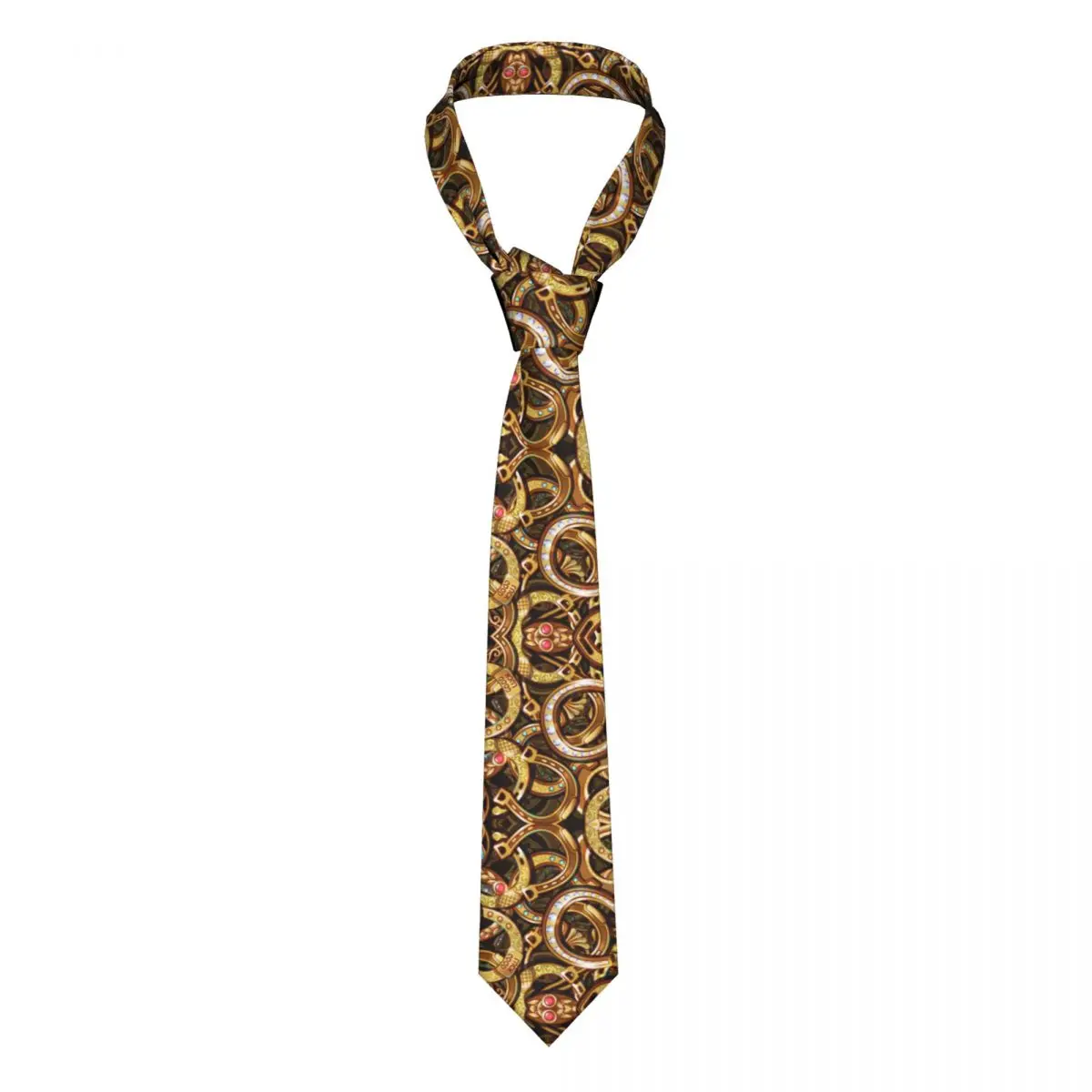 Mens Tie Slim Skinny Gold Horseshoes Necktie Fashion Necktie Free Style Men Tie Party Wedding
Mens Tie Slim Skinny Gold Horseshoes Necktie Fashion Necktie Free Style Men Tie Party Wedding