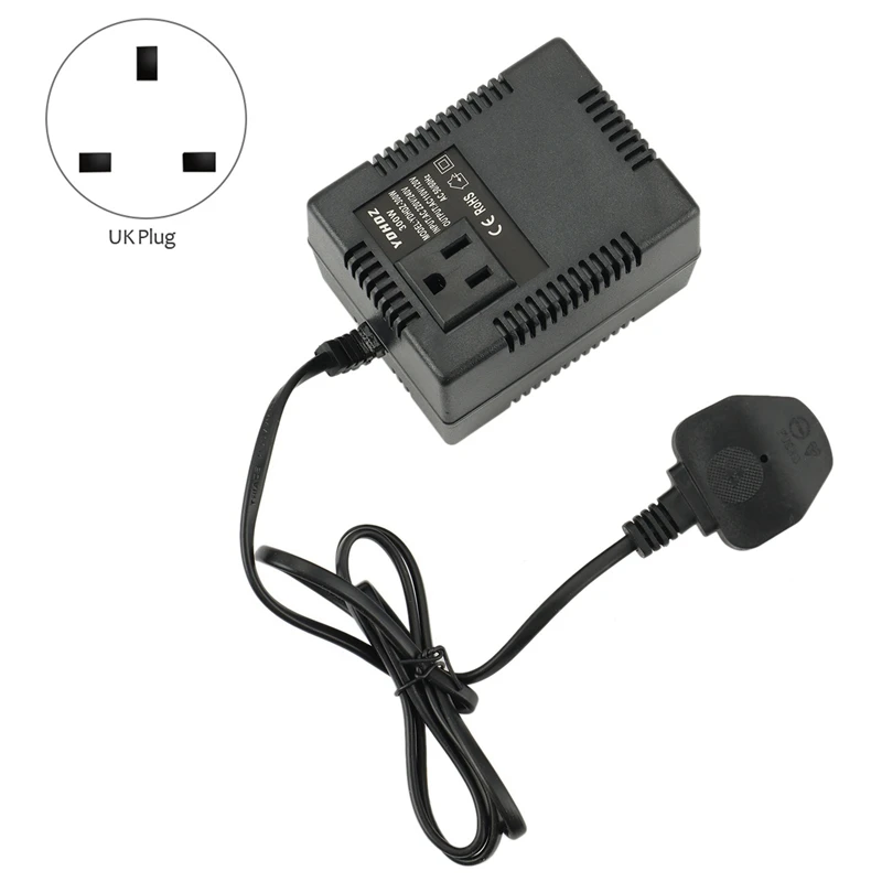 2X 300W Voltage Converter 220V To 110V Transformer Step Down Transformer Voltage Converter Travel Adapter UK Plug
2X 300W Voltage Converter 220V To 110V Transformer Step Down Transformer Voltage Converter Travel Adapter UK Plug