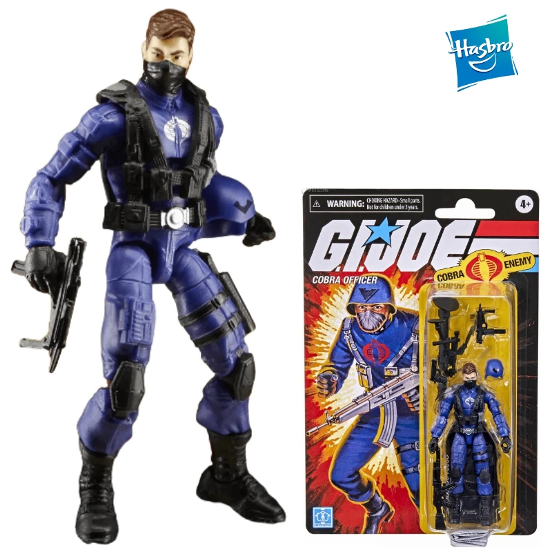 

In Stock Hasbro G.I. Joe Retro Collection Cobra Officer Action Figure 3.75 Inch Scale Collectible Model Toy
