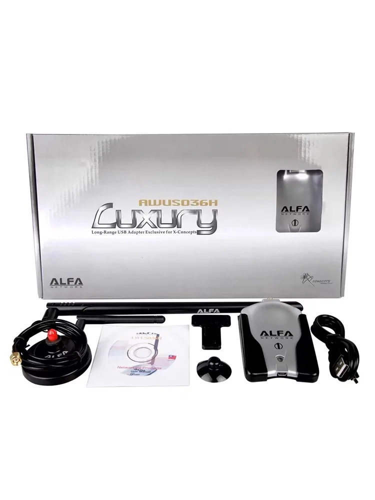 ALFA AWUS036NH 3070L150M высокомощный USB беспроводной сетевой адаптер без привода Wi-Fi
ALFA AWUS036NH 3070L150M высокомощный USB беспроводной сетевой адаптер без привода Wi-Fi