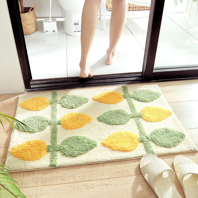 Inyahome Luxury Bath Mats Green Leaves Non-slip Absorbent Microfiber Bathroom Rug Home Decoration Super Soft Bath Carpet Rugs
Inyahome Luxury Bath Mats Green Leaves Non-slip Absorbent Microfiber Bathroom Rug Home Decoration Super Soft Bath Carpet Rugs
