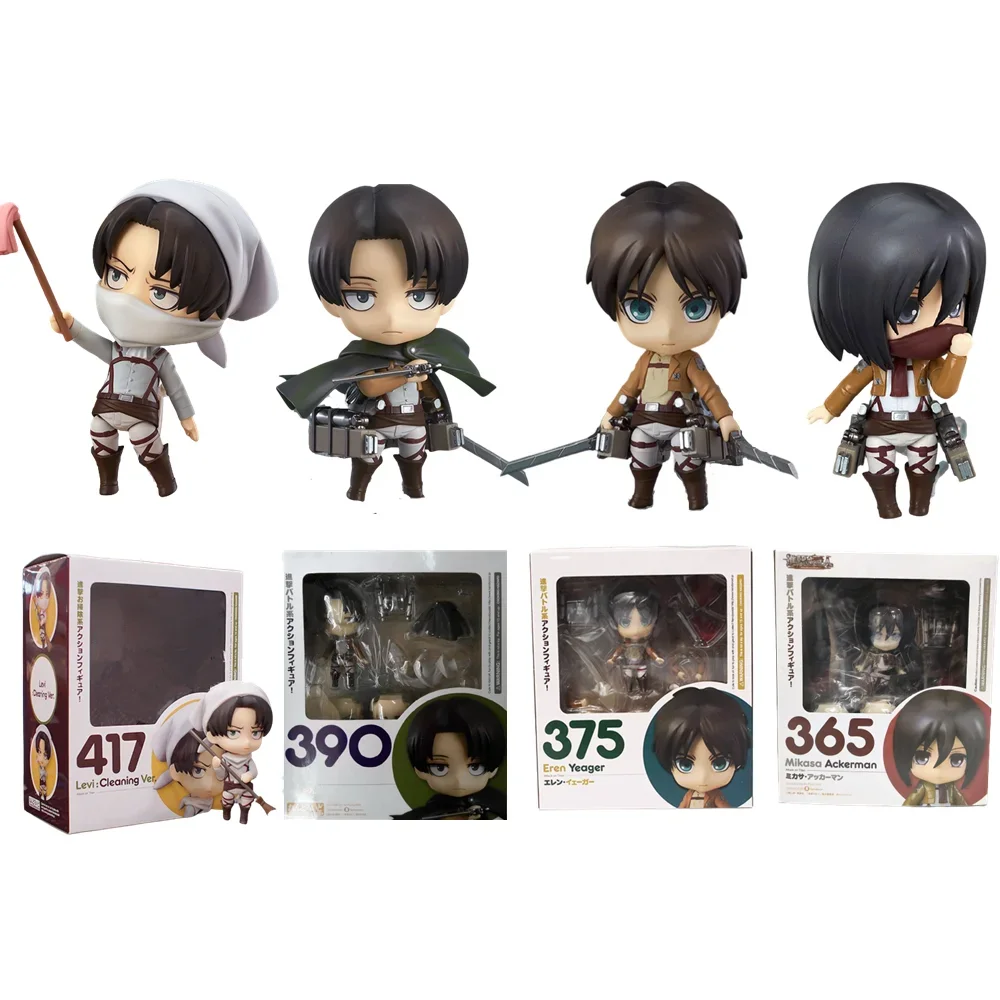 Titan Children's Attack Action Characters, 10cm Collector's Toys, Levi Ackerman 390, Eren Jaeger 417, Mikasa Ackerman 375
Titan Children's Attack Action Characters, 10cm Collector's Toys, Levi Ackerman 390, Eren Jaeger 417, Mikasa Ackerman 375
