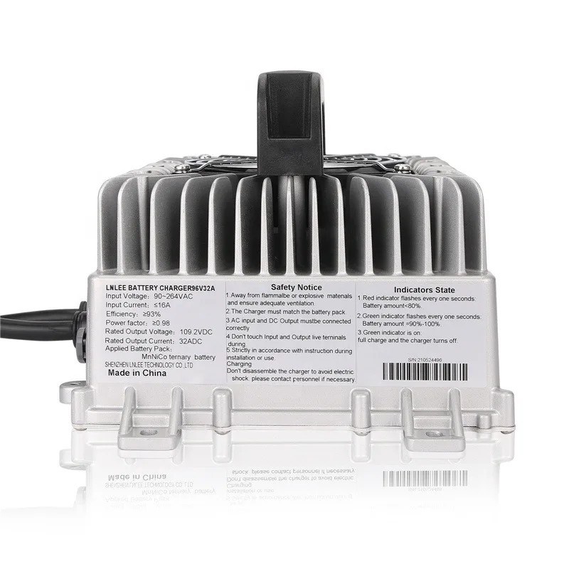 LNLEE LN3300G High Quality Customized 3.3KW 24S 100.8Vdc 20A 96V Lithium Battery Charger 
LNLEE LN3300G High Quality Customized 3.3KW 24S 100.8Vdc 20A 96V Lithium Battery Charger