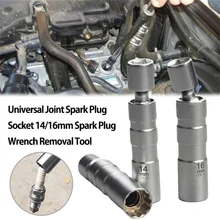 14MM & 16MM Thin Wall Magnetic Swivel Spark Plug Socket - 3/8-Inch Drive 12-Point Spark Plug Socket Removal Tool Universa
14MM & 16MM Thin Wall Magnetic Swivel Spark Plug Socket - 3/8-Inch Drive 12-Point Spark Plug Socket Removal Tool Universa