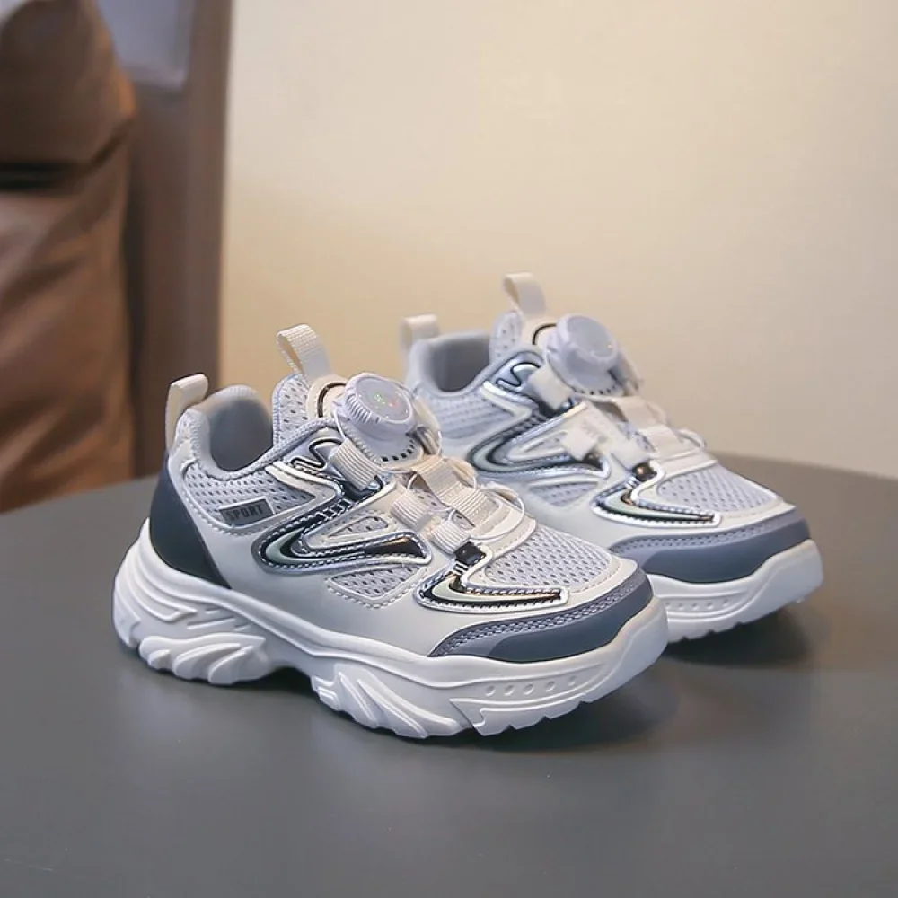 أحذية رياضية من الجلد الصناعي للأطفال موديل 2026، أحذية جري عصرية للمراهقين والأطفال، شبكية وقابلة للتنفس للأولاد والبنات أحذية رياضية من الجلد الصناعي للأطفال موديل 2026، أحذية جري عصرية للمراهقين والأطفال، شبكية وقابلة للتنفس للأولاد والبنات