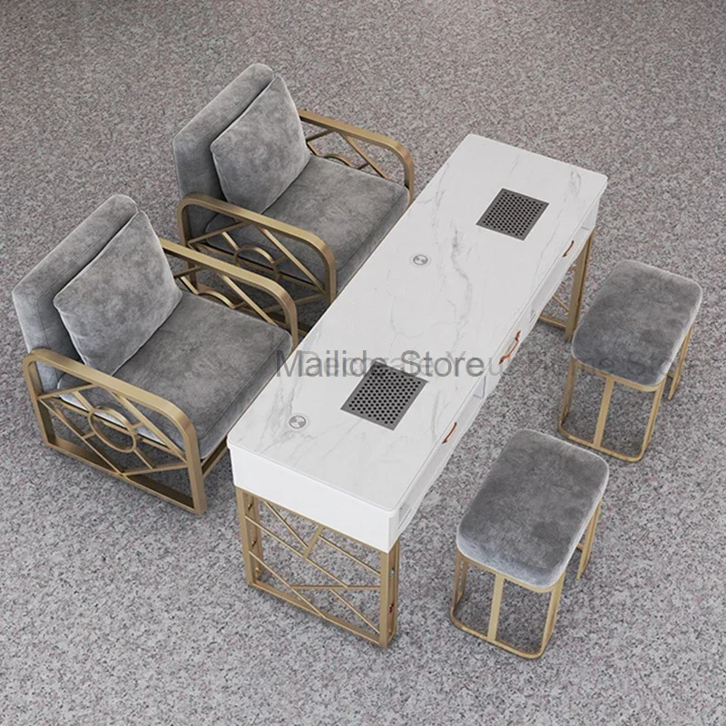 Nordic Wrought Iron Nail Tables For Commercial Furniture Nail Station Light Luxury Upscale Multifunction Marble Manicure Tables
Nordic Wrought Iron Nail Tables For Commercial Furniture Nail Station Light Luxury Upscale Multifunction Marble Manicure Tables
