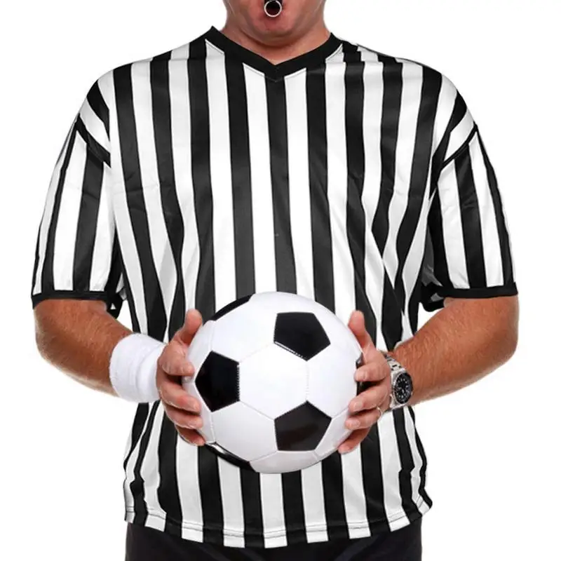 Football Referee Shirt Men Striped Soccer Ref Costume Great Gift For Friends Kids Family Members For Halloween Party
Football Referee Shirt Men Striped Soccer Ref Costume Great Gift For Friends Kids Family Members For Halloween Party