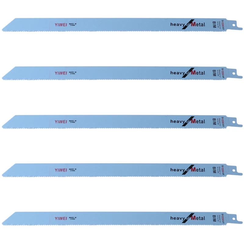 

5 Pcs 305mm 12" BIM S1225VF Reciprocating Blade For Cutting Metal And Drop Shipping