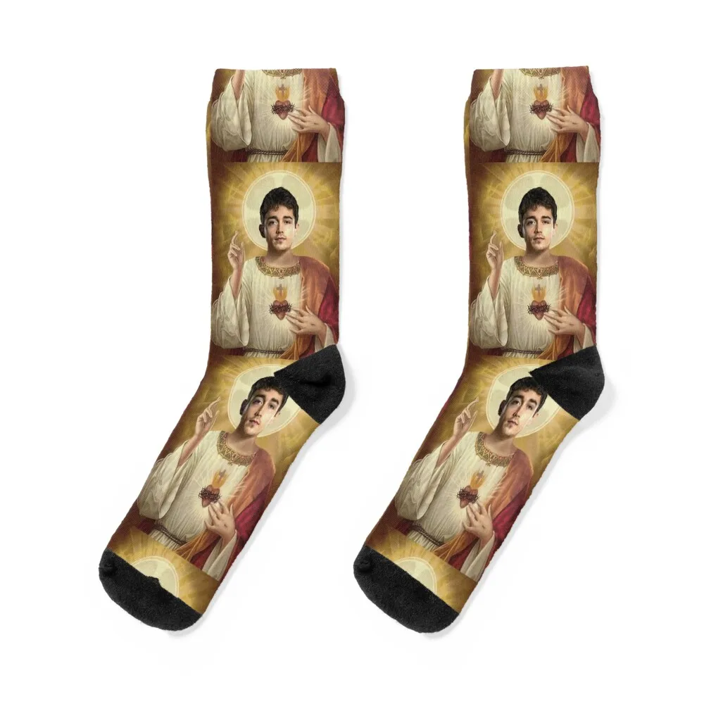 

Charles Leclerc jesus Socks New year's anti slip football Antiskid soccer Stockings compression Designer Man Socks Women's