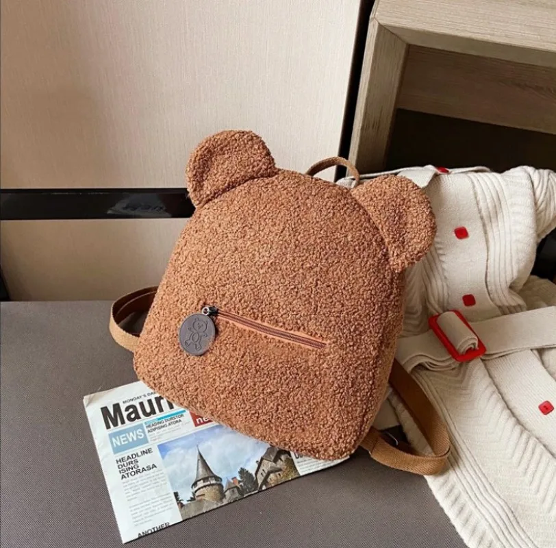 Cute Plush Backpack Fleece Bear Shaped Shoulder Bag For Girls Small Casual Shoulder Daypack Fashion Handbag Kids School Bag
Cute Plush Backpack Fleece Bear Shaped Shoulder Bag For Girls Small Casual Shoulder Daypack Fashion Handbag Kids School Bag