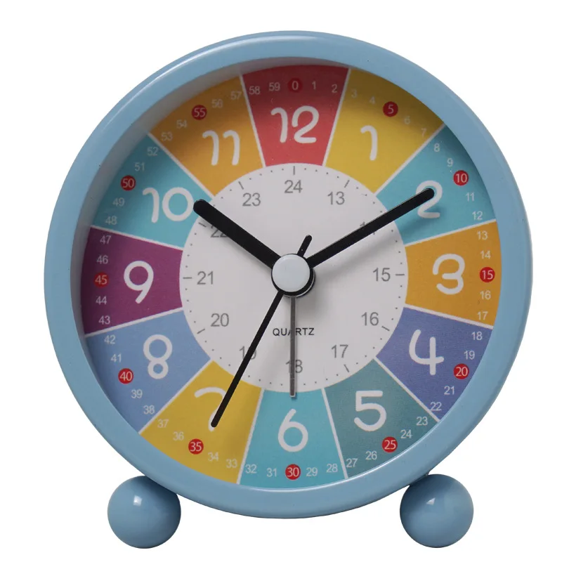 

Learning Clock For Kid Table Digital Clocks No Ticking For Students Quartz Wecker Analogue Alarm Clock Birthday Decoration Gift