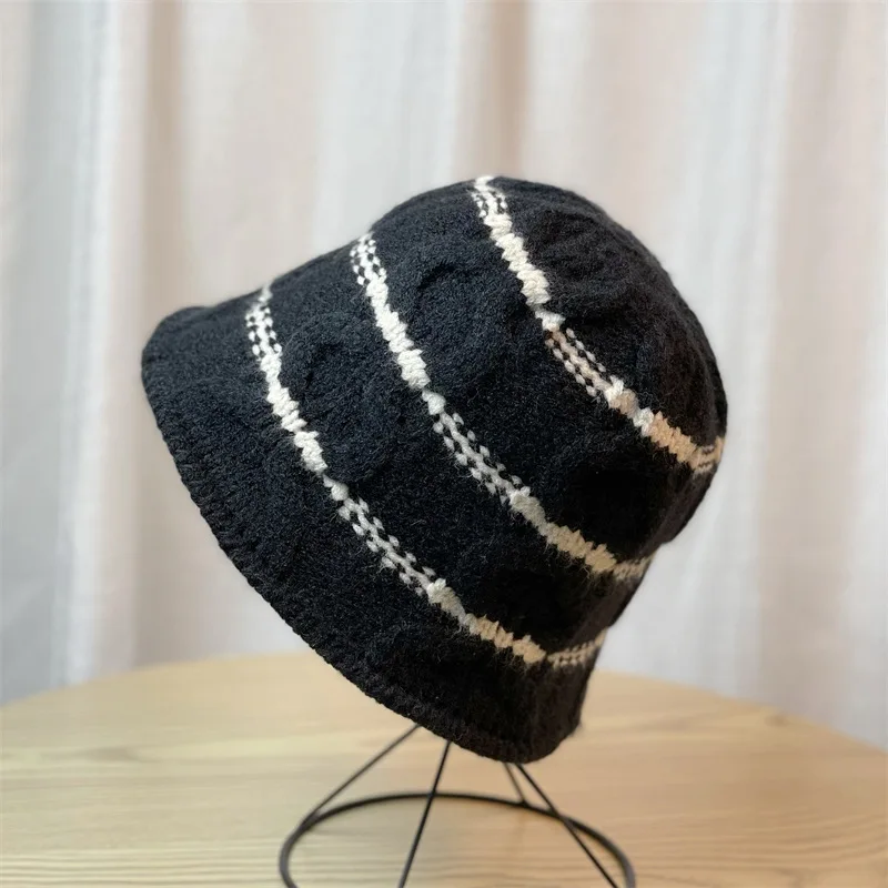 Осенне-зимняя женская шапка в стиле ретро с полыми цветами, дышащая Солнцезащитная теплая Панама для девушек