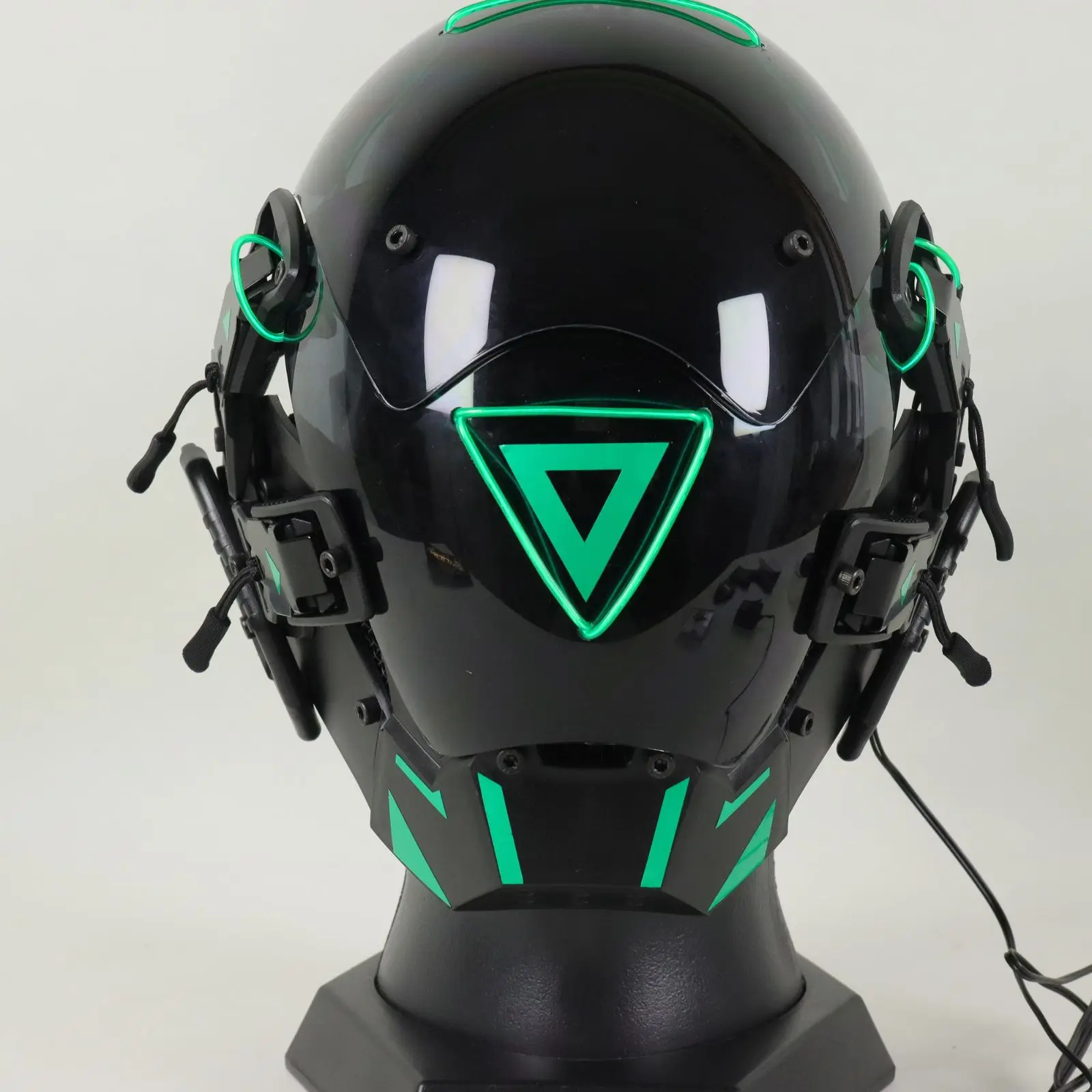 Punk Mask Cosplay for Men, SCI-FI Lamp Full Face Cool Robot Mask Cyber Futuristic Music Festival Halloween Costume Mask
Punk Mask Cosplay for Men, SCI-FI Lamp Full Face Cool Robot Mask Cyber Futuristic Music Festival Halloween Costume Mask