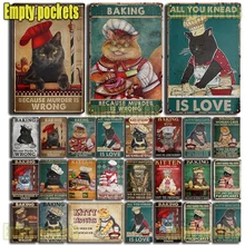 Funny Cute Cat Baking Vintage Metal Tin Sign Plates for Farmhouse Sweet Home Room Kitchen Bedroom Wall Decor Gift for Cat Lover
Funny Cute Cat Baking Vintage Metal Tin Sign Plates for Farmhouse Sweet Home Room Kitchen Bedroom Wall Decor Gift for Cat Lover