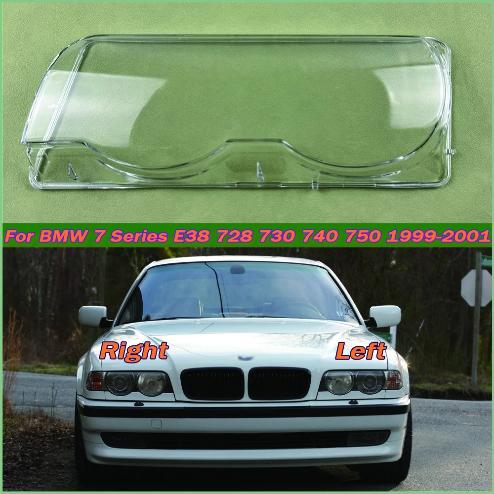 

Прозрачная крышка налобного фонаря для BMW 7 серии E38 728 730 740 750 1999-2001, автомобильные запасные части из оргстекла