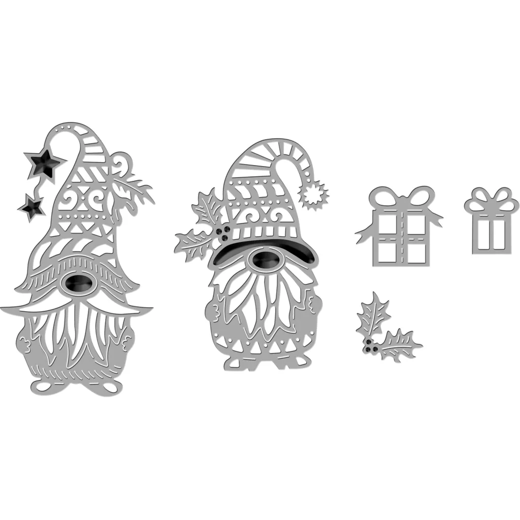 

2023 New Metal Cutting Dies Christmas gnomes die set For DIY Scrapbook Cutting Die Paper Cards Embossed Craft Die Cut