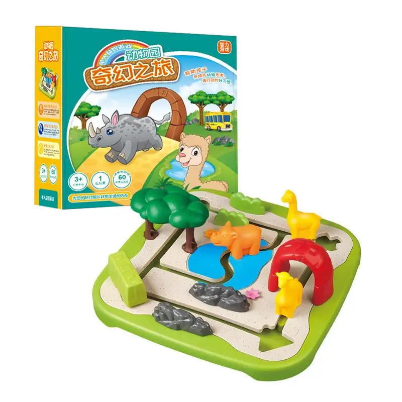 

Игрушки с животными в зоопарке, карточная игра в зоопарк, Дошкольная игра-пазл, Детская Развивающая игра для дошкольников, украшения для дня рождения