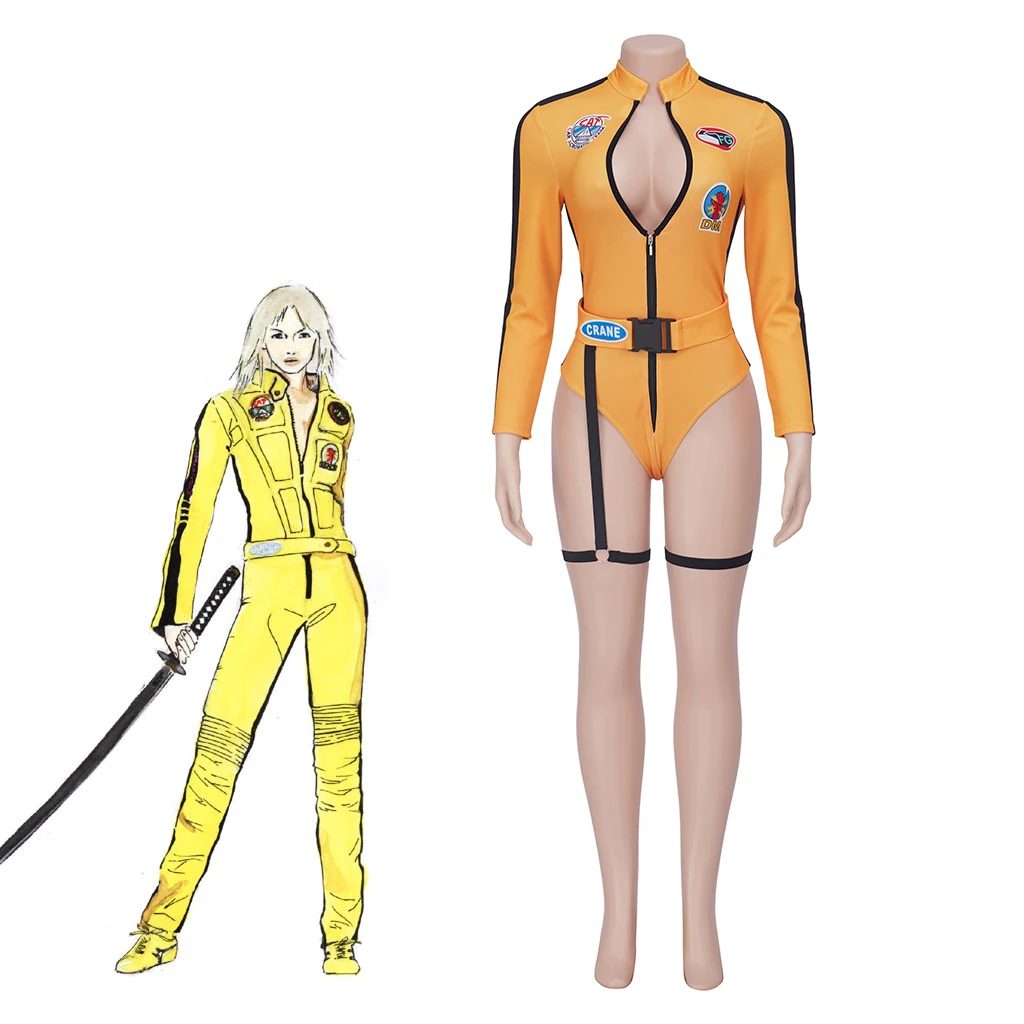 Kill Bill The Bride Cosplay Costume For Women Sexy Battle Bodysuit Halloween Carnival Party Fantasia Kung Fu Jumpsuit
Kill Bill The Bride Cosplay Costume For Women Sexy Battle Bodysuit Halloween Carnival Party Fantasia Kung Fu Jumpsuit