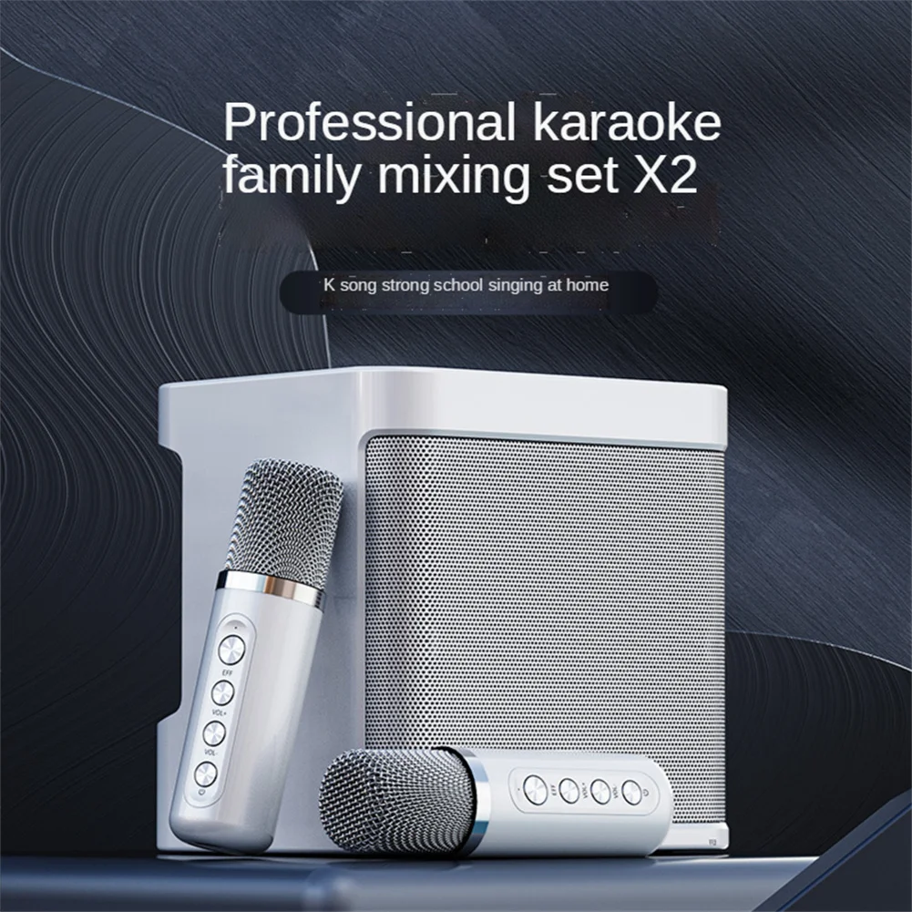 KD203 Karaoke Machine With 2 Wireless Dual Microphones Portable Boombox AUX TF Card U Disk Player Voice Changer For Party
KD203 Karaoke Machine With 2 Wireless Dual Microphones Portable Boombox AUX TF Card U Disk Player Voice Changer For Party