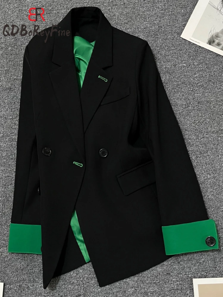 Black Women Blazers Office Outfits Korean Style Long Sleeve Top Double Breasted Casual Oversized Jackets for Women 2023 Clothing
Black Women Blazers Office Outfits Korean Style Long Sleeve Top Double Breasted Casual Oversized Jackets for Women 2023 Clothing