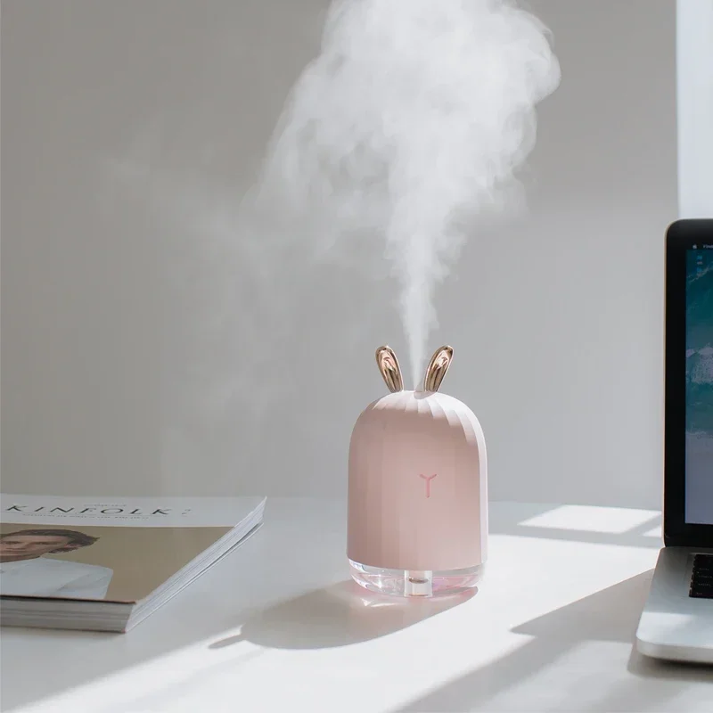 

Ultrasonic Air Humidifier Aroma Essential Oil Diffuser for Home Office Car USB Fogger Mist Maker with LED Night Lamp 220ML