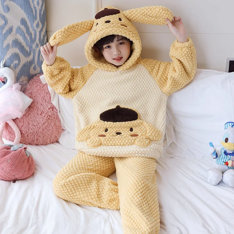 Kawaii Sanrio Kids Sleepwear Anime My Melody Cinnamoroll Kuromi Boy Girl 2023 Winter Children Flannel Pajamas Sets Loungewear
Kawaii Sanrio Kids Sleepwear Anime My Melody Cinnamoroll Kuromi Boy Girl 2023 Winter Children Flannel Pajamas Sets Loungewear