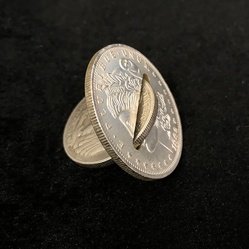 Coin through Coin Magic Tricks Walking Liberty Half Dollar Thru Morgan Dollar Magia Close Up Illusions Gimmicks Mentalism Props
Coin through Coin Magic Tricks Walking Liberty Half Dollar Thru Morgan Dollar Magia Close Up Illusions Gimmicks Mentalism Props