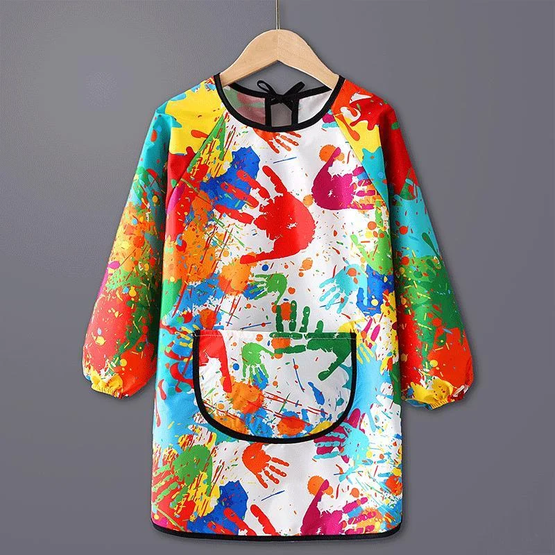Children's Painting Long Sleeved Apron Waterproof Kindergarten Cover Art Painting Reverse Dressing Baby Eating Bib Kids Apron
Children's Painting Long Sleeved Apron Waterproof Kindergarten Cover Art Painting Reverse Dressing Baby Eating Bib Kids Apron