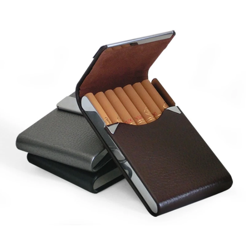 1 Vertical Stainless Steel Metal Leather Cigarette Case Business Cigarette Packets Smoking Accessories
1 Vertical Stainless Steel Metal Leather Cigarette Case Business Cigarette Packets Smoking Accessories