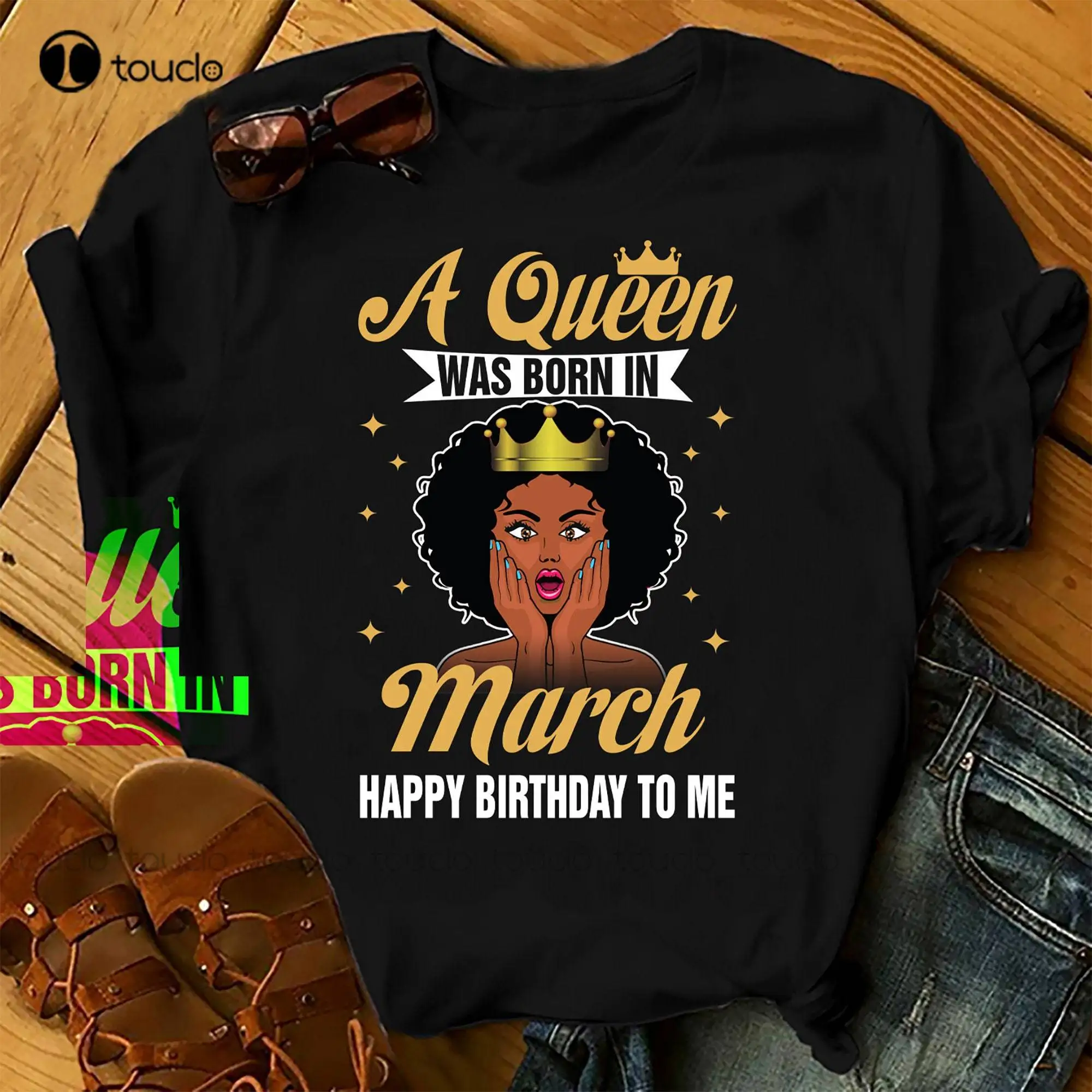 Футболка унисекс женская летняя из дышащего хлопка, с принтом "Queen Was Born In March"
Футболка унисекс женская летняя из дышащего хлопка, с принтом "Queen Was Born In March"