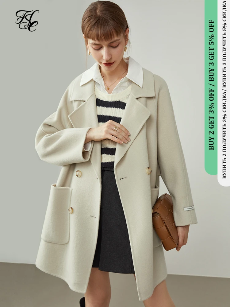 FSLE Women's Wide Version Loose Double-sided Woolen Coats Winter Two-piece Down Vest Women Apricot Warm Elegant Jackets
FSLE Women's Wide Version Loose Double-sided Woolen Coats Winter Two-piece Down Vest Women Apricot Warm Elegant Jackets