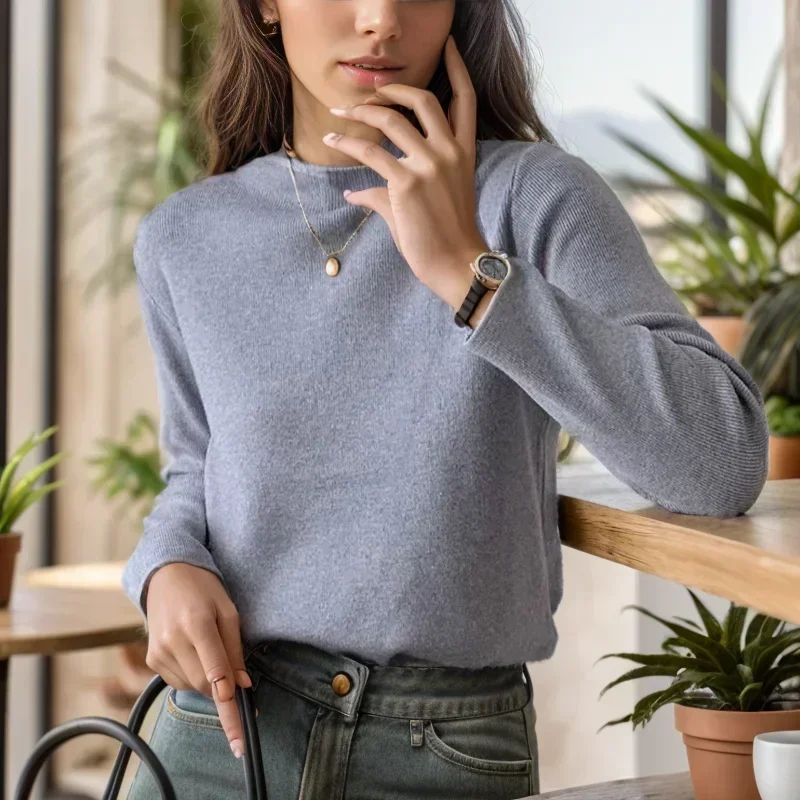 2023 Autumn Winter Warm Wool Sweaters Fashion Korean Half High Collar Pullovers Women Solid Slim Fit Clothes New 29774
2023 Autumn Winter Warm Wool Sweaters Fashion Korean Half High Collar Pullovers Women Solid Slim Fit Clothes New 29774
