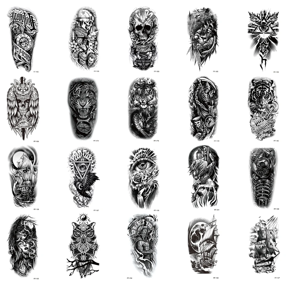 20Pcs/Set,Waterproof Temporary Tattoo Sticker,Water Transfer Decals,Totem,Tiger,Eye,OWL,Skull,Ghost Ship,Cool Makeup Body Art
20Pcs/Set,Waterproof Temporary Tattoo Sticker,Water Transfer Decals,Totem,Tiger,Eye,OWL,Skull,Ghost Ship,Cool Makeup Body Art