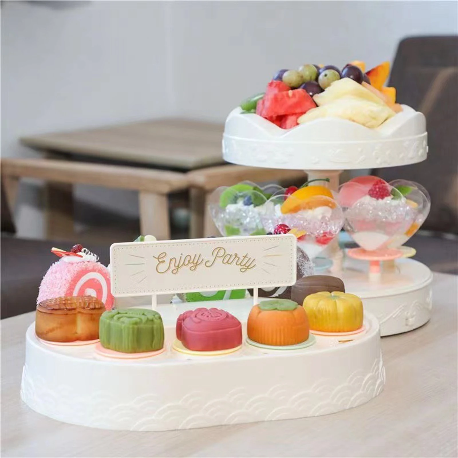 360 Degree Revolving Plates, Turntable Cupcake Display Stand, Pastries Dessert Display Cookie Cupcake Holder for Birthday
360 Degree Revolving Plates, Turntable Cupcake Display Stand, Pastries Dessert Display Cookie Cupcake Holder for Birthday