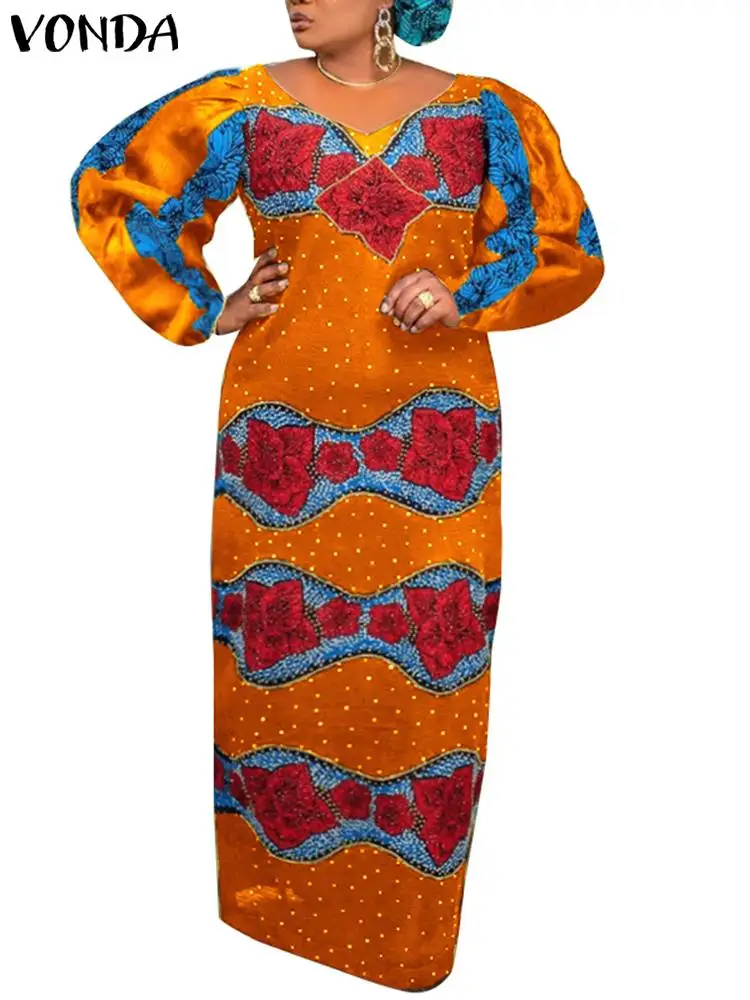 VONDA Vintage Dress 2024 Women Bohemian Printed Evening Maxi Dress Sexy V-Neck Puff Long Sleeve Party Vestidos Robe Femme
VONDA Vintage Dress 2024 Women Bohemian Printed Evening Maxi Dress Sexy V-Neck Puff Long Sleeve Party Vestidos Robe Femme