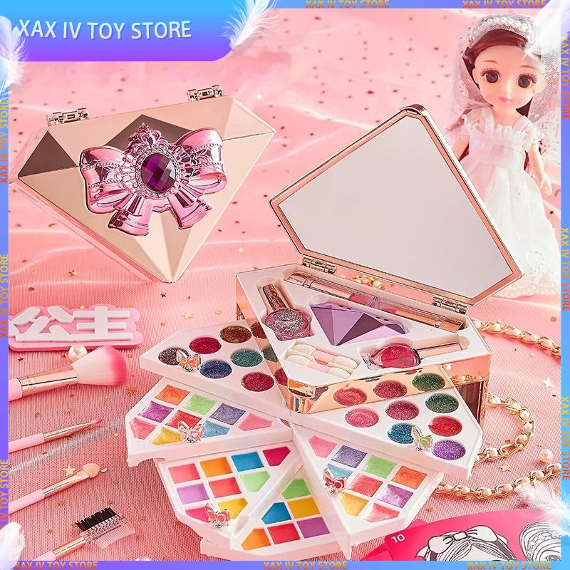 New Girl Makeup Toy Kids Pretend Play Glitter Diamond Cosmetics Bag Doll Accessories Princess Set For Children Birthday Gifts
New Girl Makeup Toy Kids Pretend Play Glitter Diamond Cosmetics Bag Doll Accessories Princess Set For Children Birthday Gifts