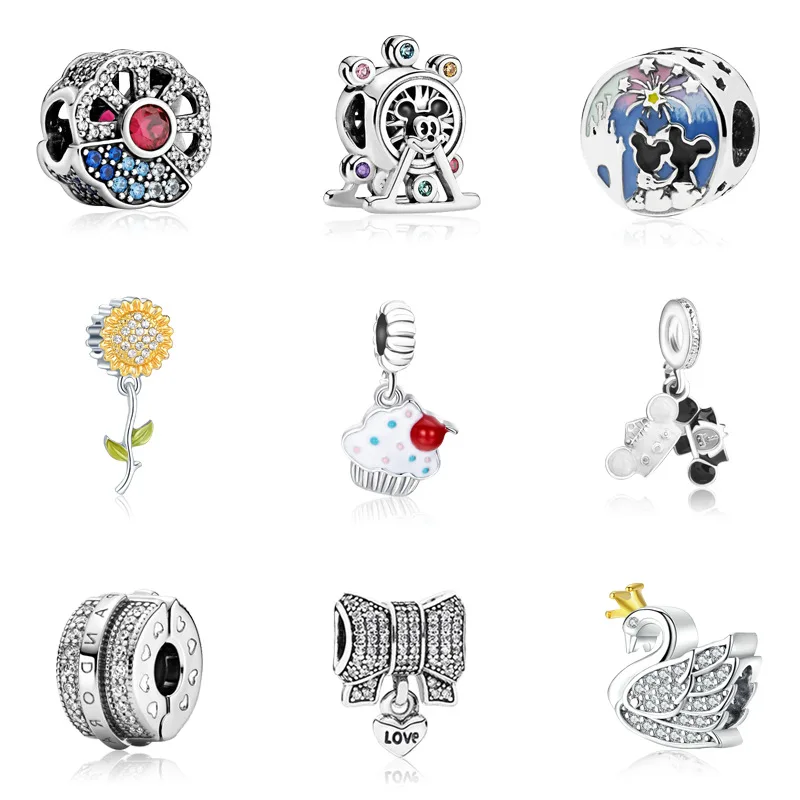 Disney Ferris Wheel Sunflower Mickey Mouse Pendant Fits Pandora Charms Bracelet Women Jewelry Dumbo Beads For Jewelry Making DIY
Disney Ferris Wheel Sunflower Mickey Mouse Pendant Fits Pandora Charms Bracelet Women Jewelry Dumbo Beads For Jewelry Making DIY