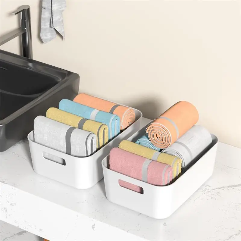 Plastic Portable Storage Box, Multifunctional Desktop Miscellaneous Storage Box, Suitable for Living Room, Kitchen, Bedroom Plastic Portable Storage Box, Multifunctional Desktop Miscellaneous Storage Box, Suitable for Living Room, Kitchen, Bedroom