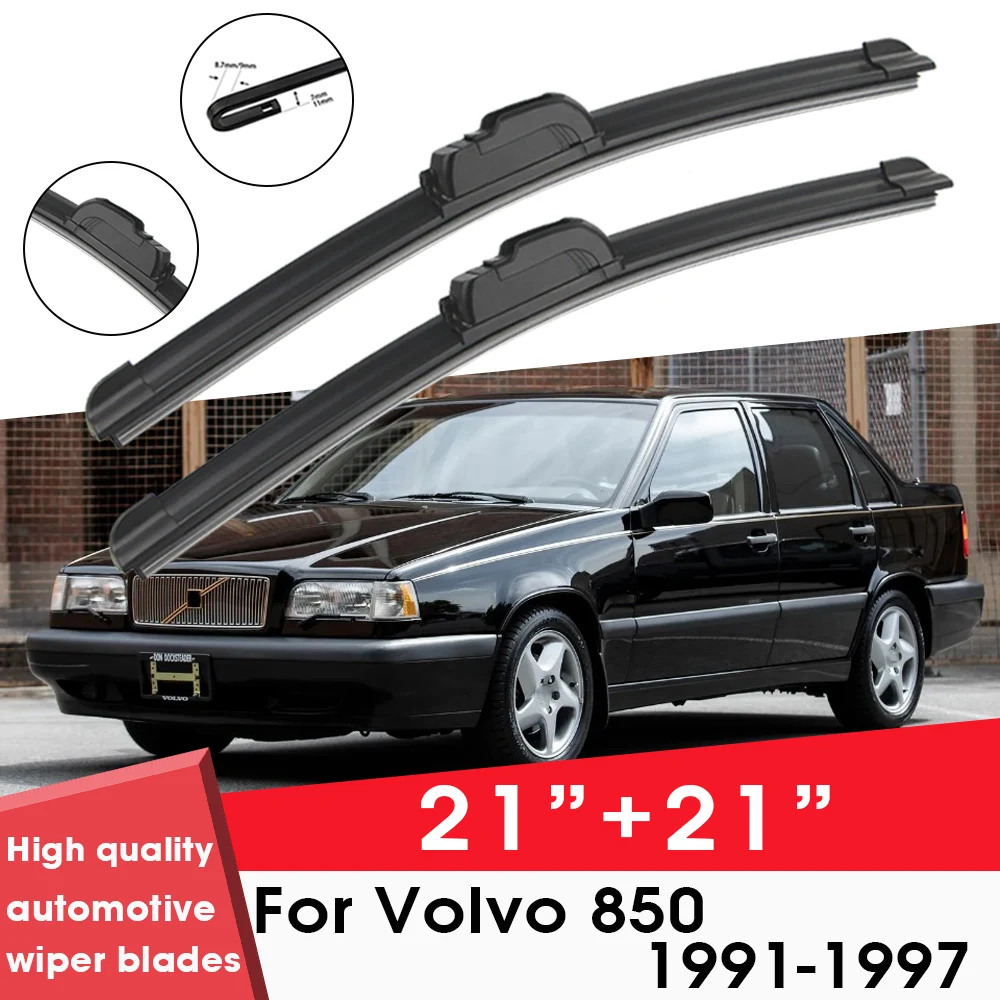 

Car Wiper Blade Blades For Volvo 850 1991-1997 21"+21" Windshield Windscreen Clean Naturl Rubber Cars Wipers Accessories