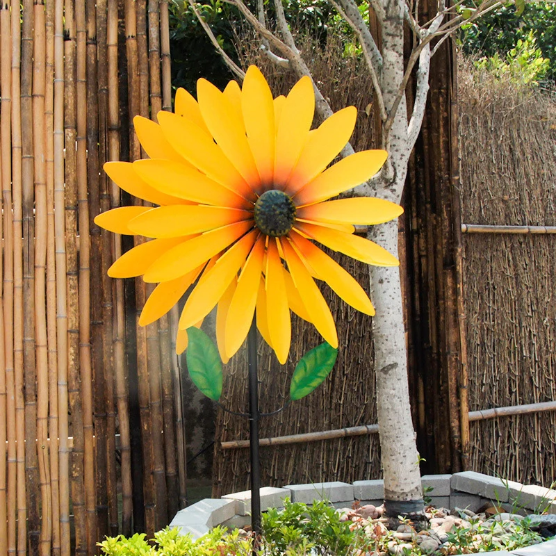 Wholesale decorative windmill outdoor wrought iron rotating metal large sunflower garden ornaments wind spinner
Wholesale decorative windmill outdoor wrought iron rotating metal large sunflower garden ornaments wind spinner