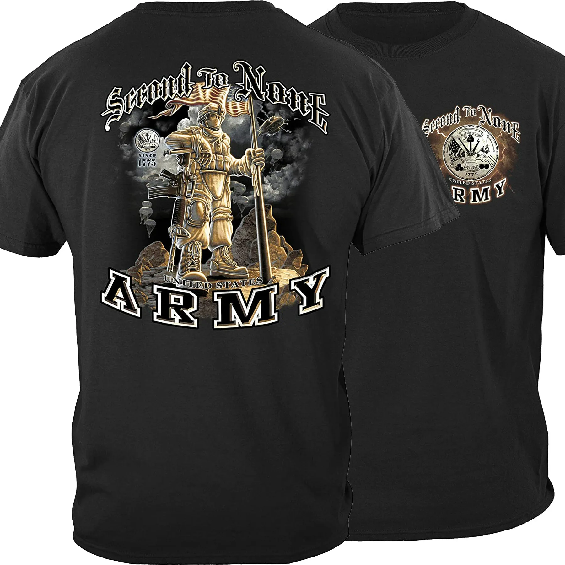 Second To None. Novel US Army Gift T Shirt. High Quality Cotton, Large Sizes, Breathable Top, Loose Casual T-shirt S-3XL
Second To None. Novel US Army Gift T Shirt. High Quality Cotton, Large Sizes, Breathable Top, Loose Casual T-shirt S-3XL